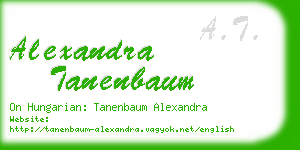 alexandra tanenbaum business card